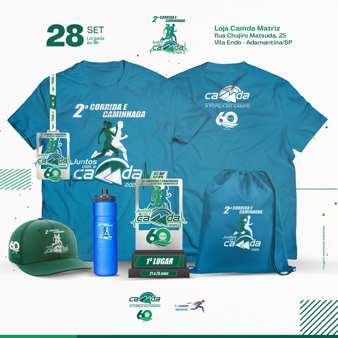 1ª CORRIDA E CAMINHADA JUNTOS COM A CAMDA