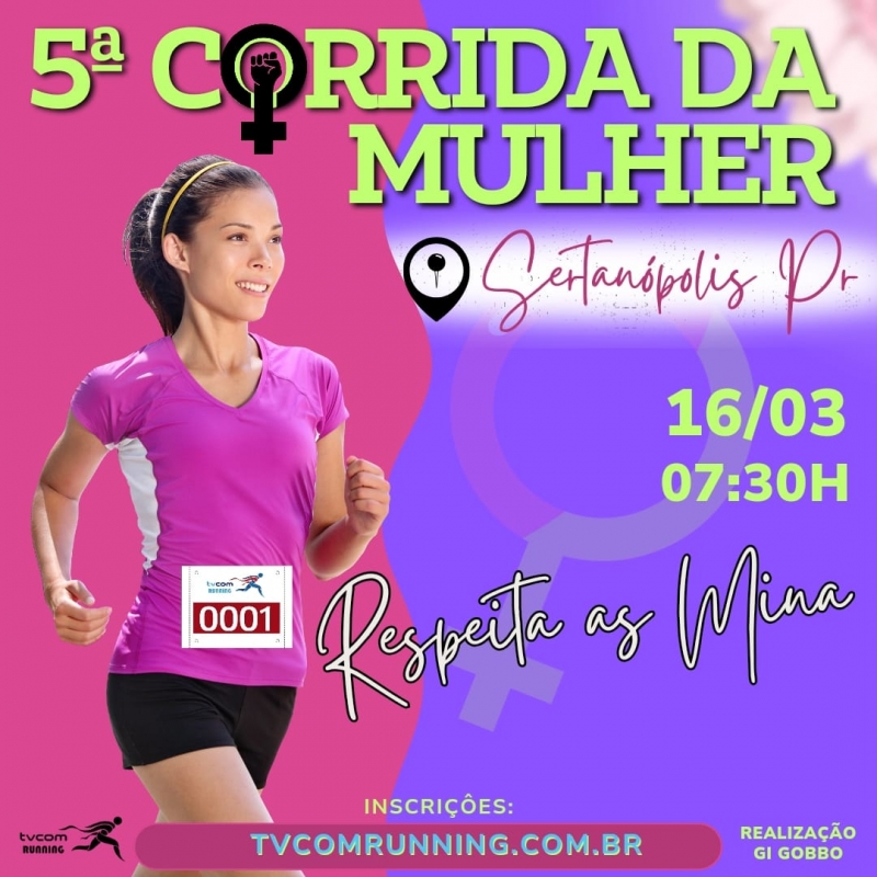 5ª CORRIDA DA MULHER SERTANÓPOLIS SUPER 6K