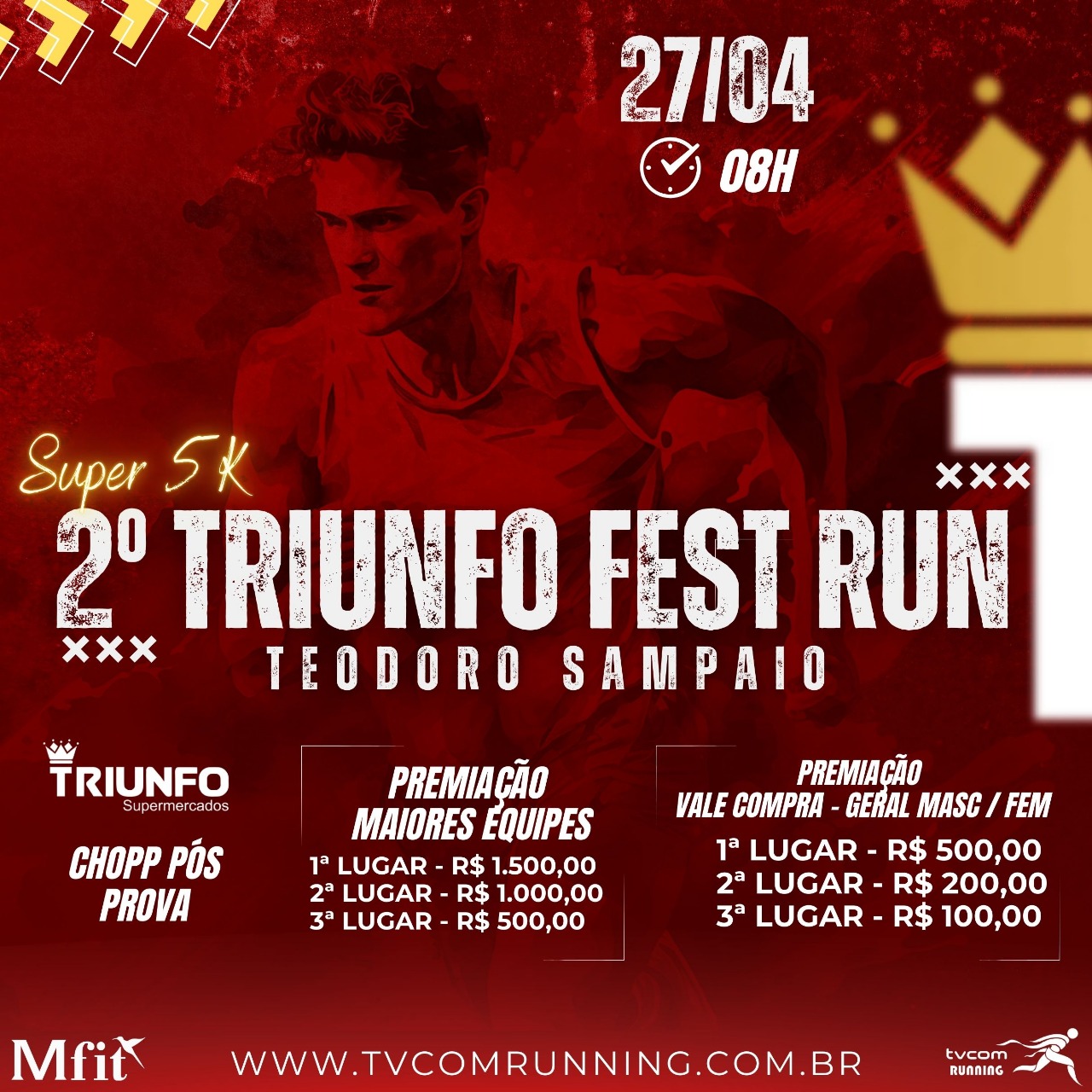 2º TRIUNFO FEST RUN SUPER 5K TEODORO SAMPAIO SP