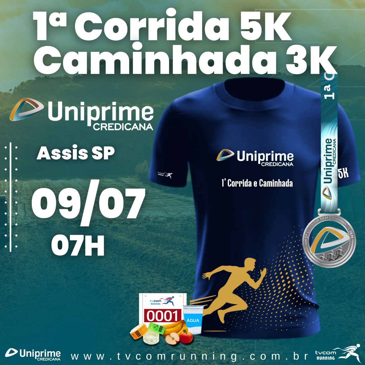 1ª CORRIDA E CAMINHADA UNIPRIME CREDICANA ASSIS