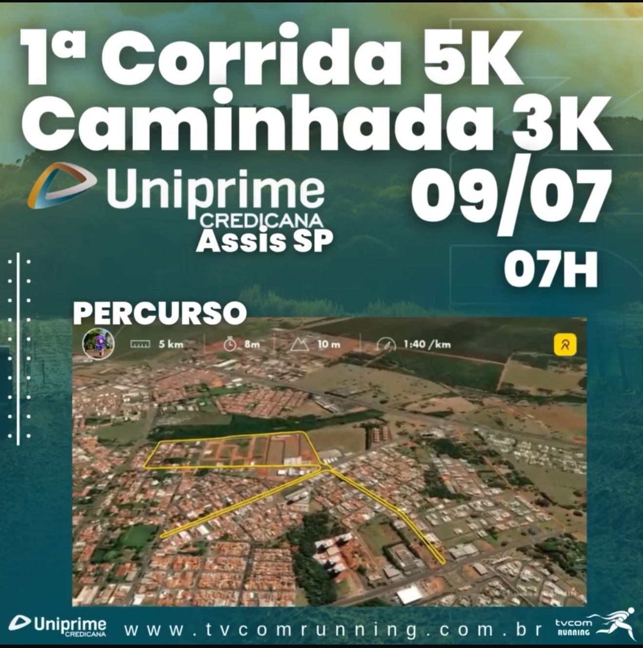 1ª CORRIDA E CAMINHADA UNIPRIME CREDICANA ASSIS