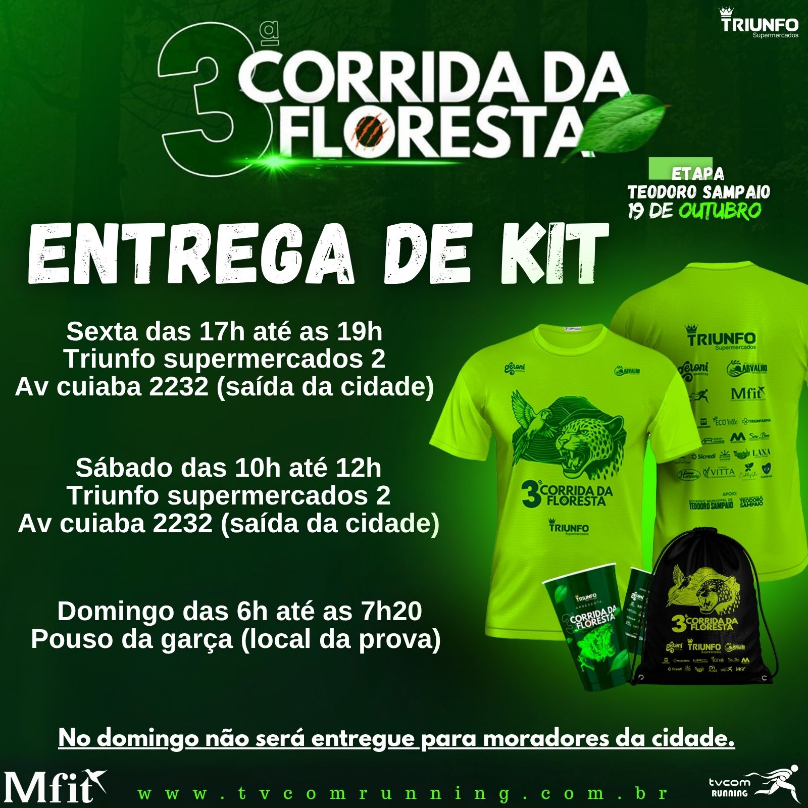 3ª CORRIDA DA FLORESTA ETAPA TEODORO SAMPAIO SP