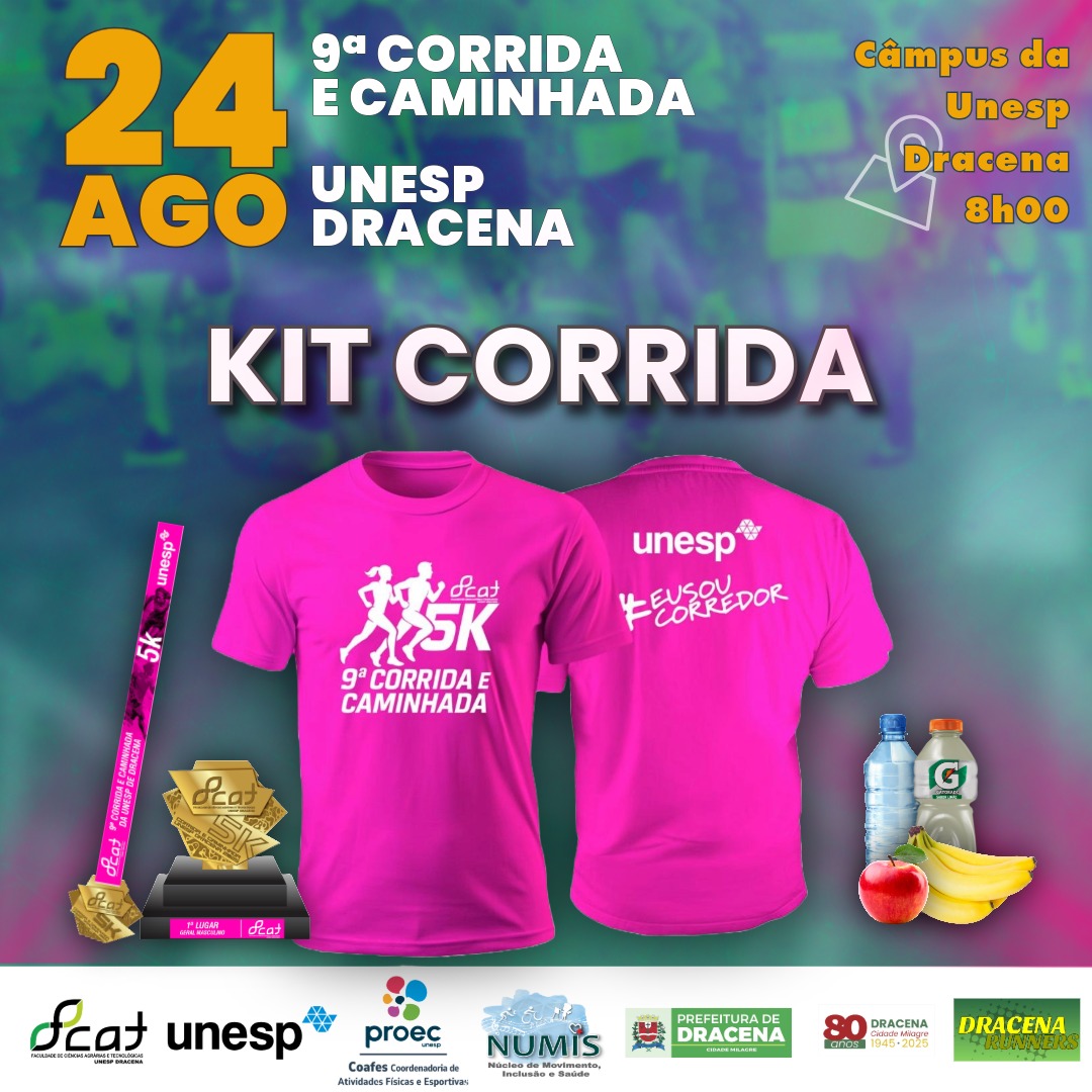 9ª CORRIDA E CAMINHADA DA UNESP DRACENA SP