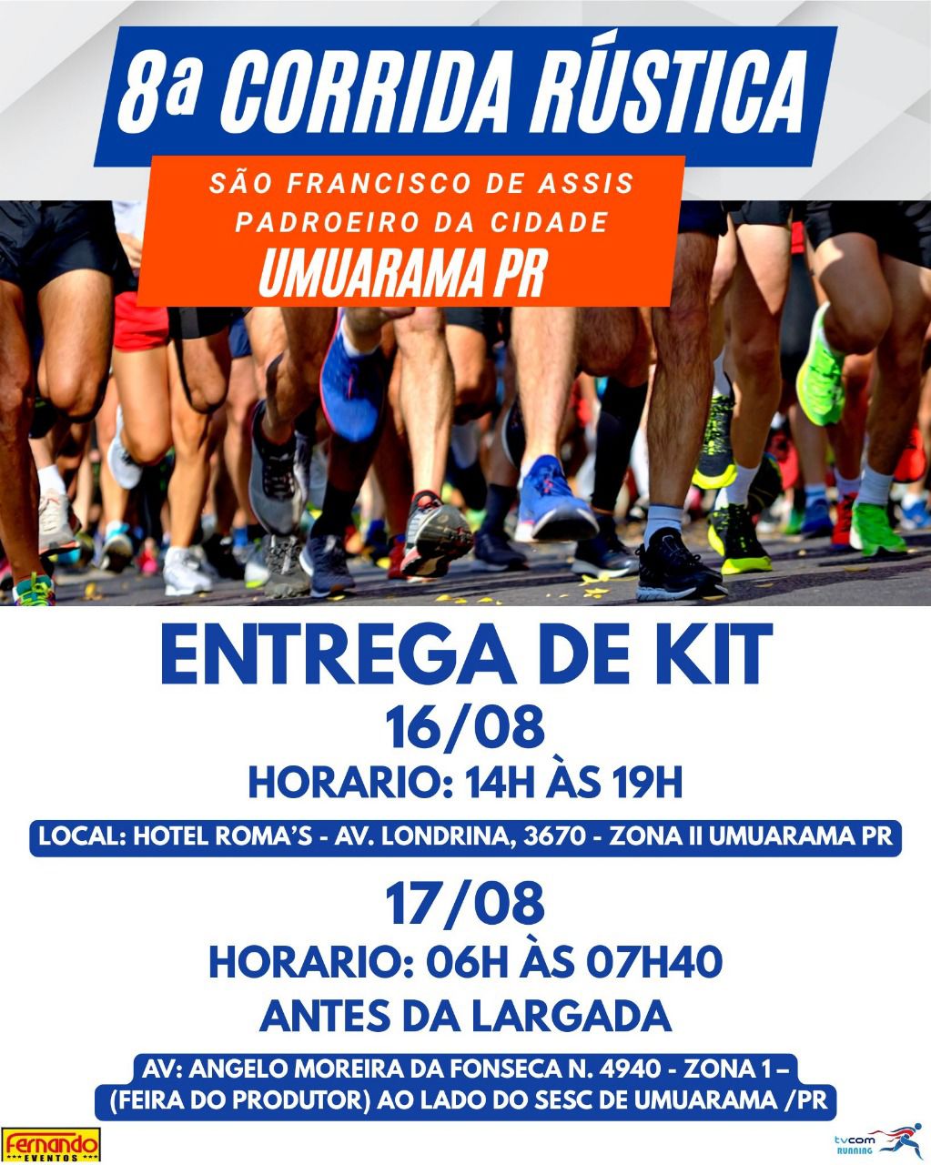 8ª CORRIDA RÚSTICA SÃO FRANCISCO DE ASSIS DE UMUARAMA PR