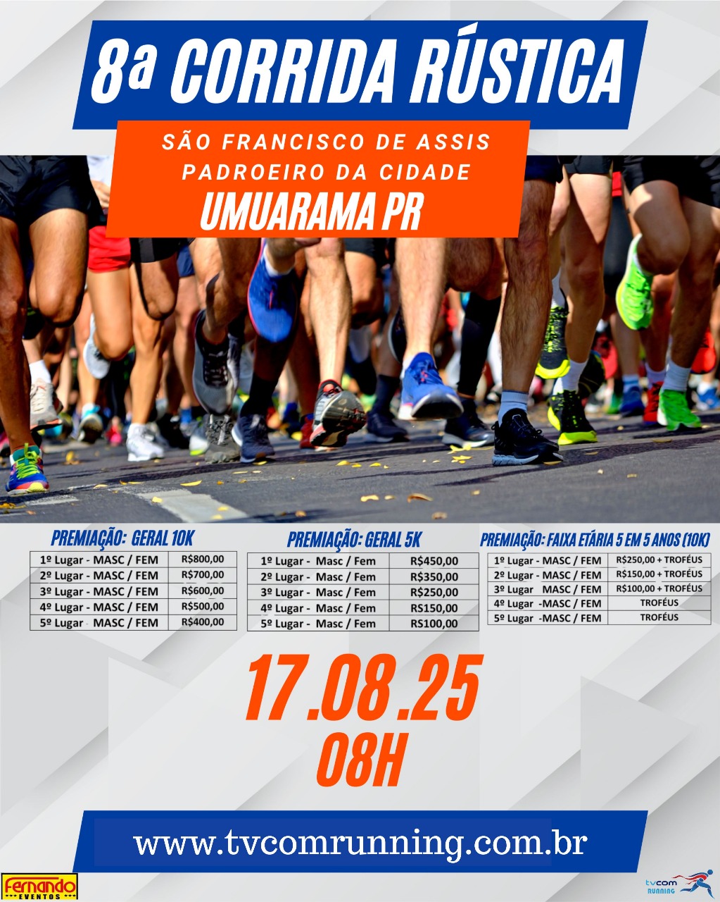 8ª CORRIDA RÚSTICA SÃO FRANCISCO DE ASSIS DE UMUARAMA PR