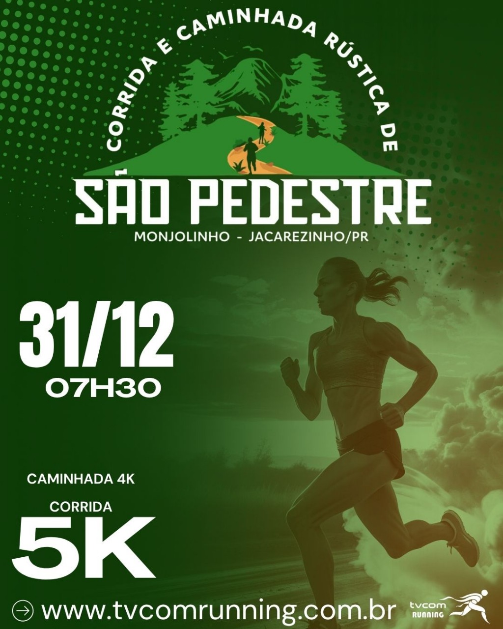 CORRIDA E CAMINHADA RÚSTICA DE SÃO PEDESTRE  JACAREZINHO PR