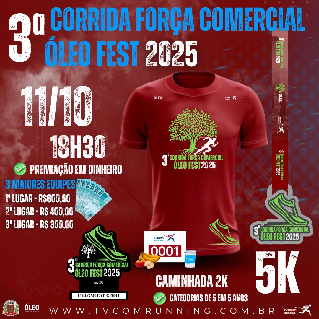 3ª CORRIDA FORÇA COMERCIAL ÓLEO FEST