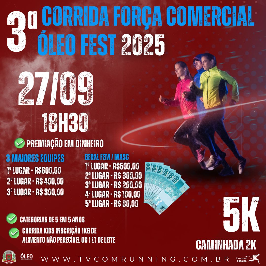 3ª CORRIDA FORÇA COMERCIAL ÓLEO FEST