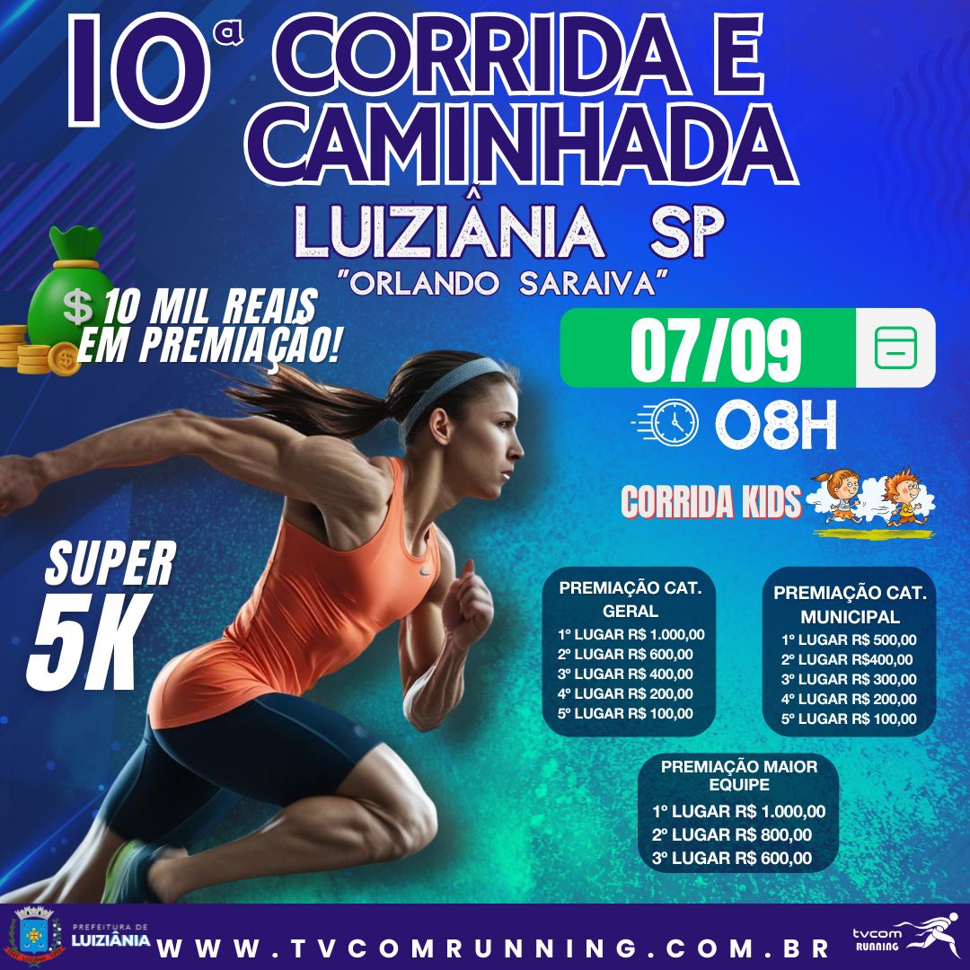 10ª CORRIDA PEDESTRE DE LUIZIÂNIA SP