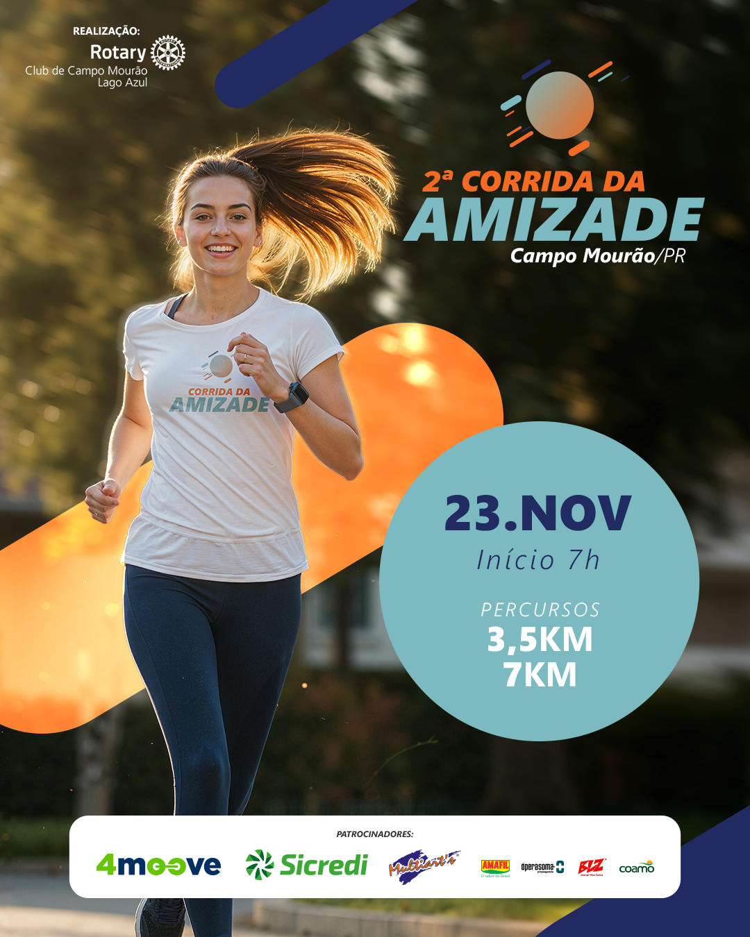 2ª CORRIDA DA AMIZADE DO ROTARY CLUB DE CAMPO MOURÃO LAGO AZUL