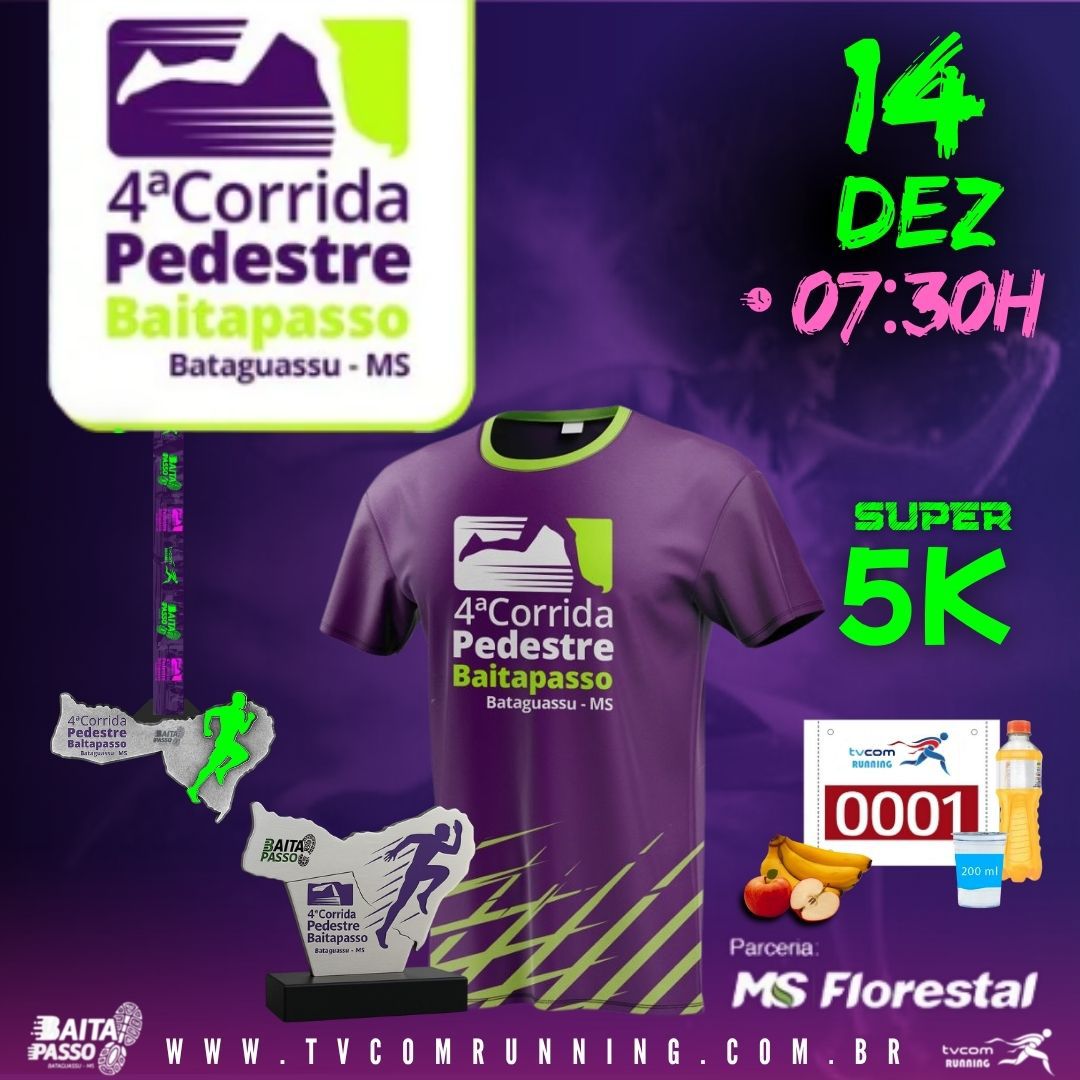 4ª CORRIDA E CAMINHADA EQUIPE BAITAPASSO