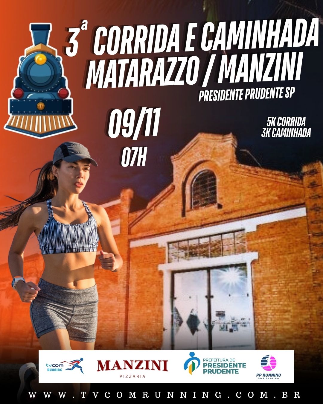 3ª CORRIDA E CAMINHADA MATARAZZO/MANZINI PRESIDENTE PRUDENTE - SP