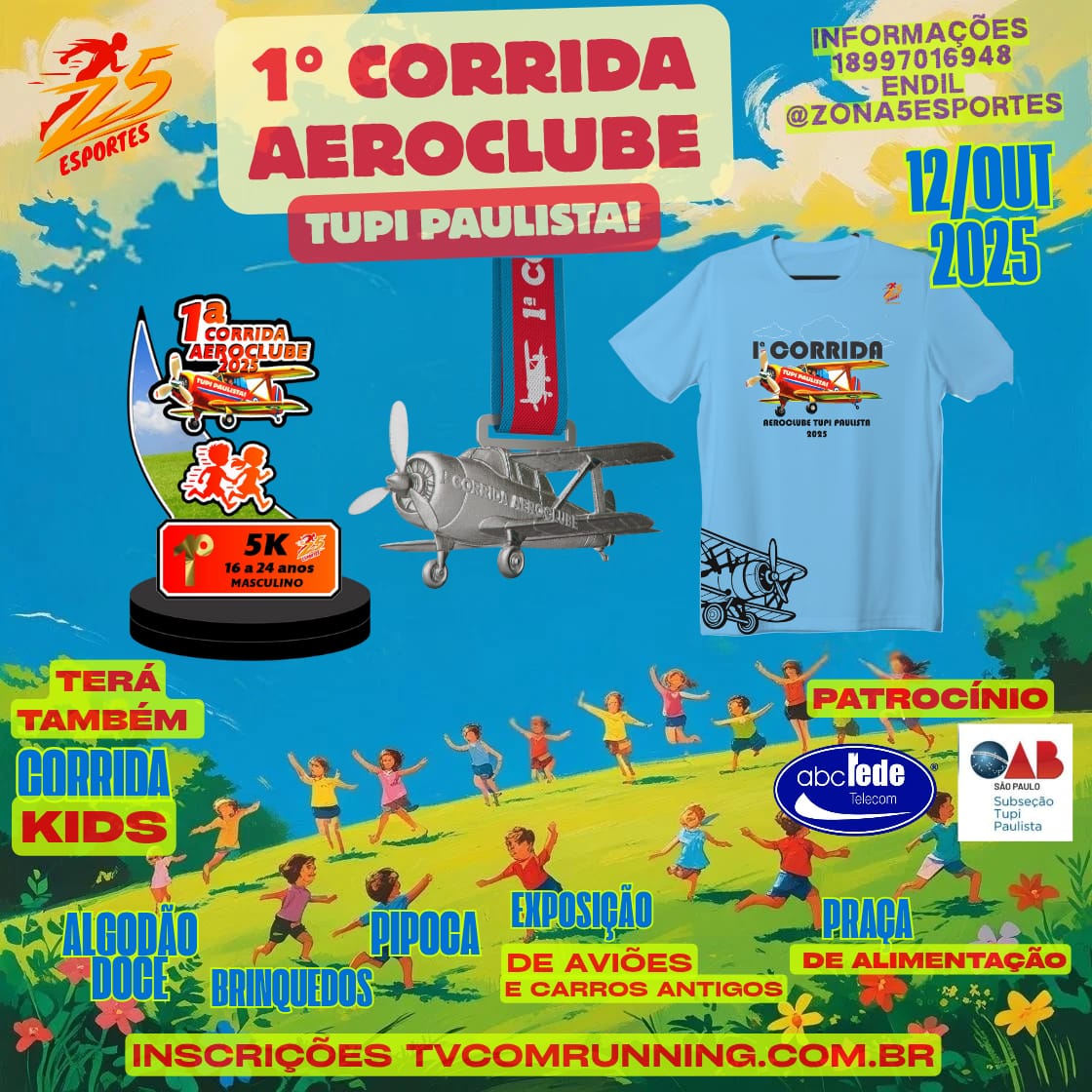 1ª CORRIDA DO AEROCLUBE DE TUPI PAULISTA SP