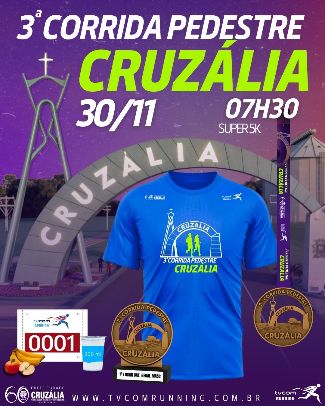 3ª CORRIDA PEDESTRE DE CRUZÁLIA