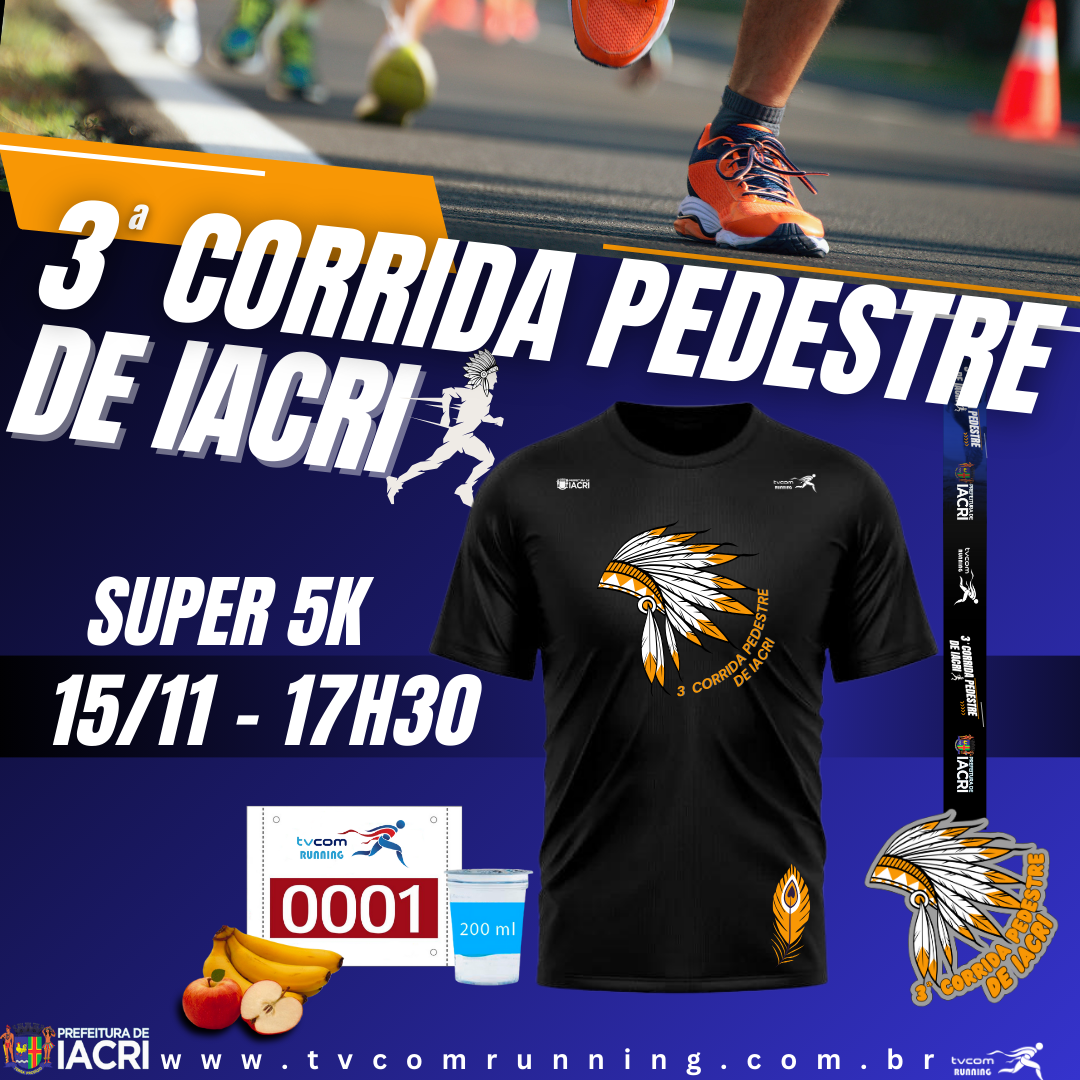 3ª CORRIDA PEDESTRE DE IACRI SP
