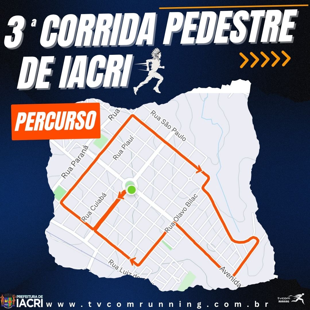 3ª CORRIDA PEDESTRE DE IACRI SP
