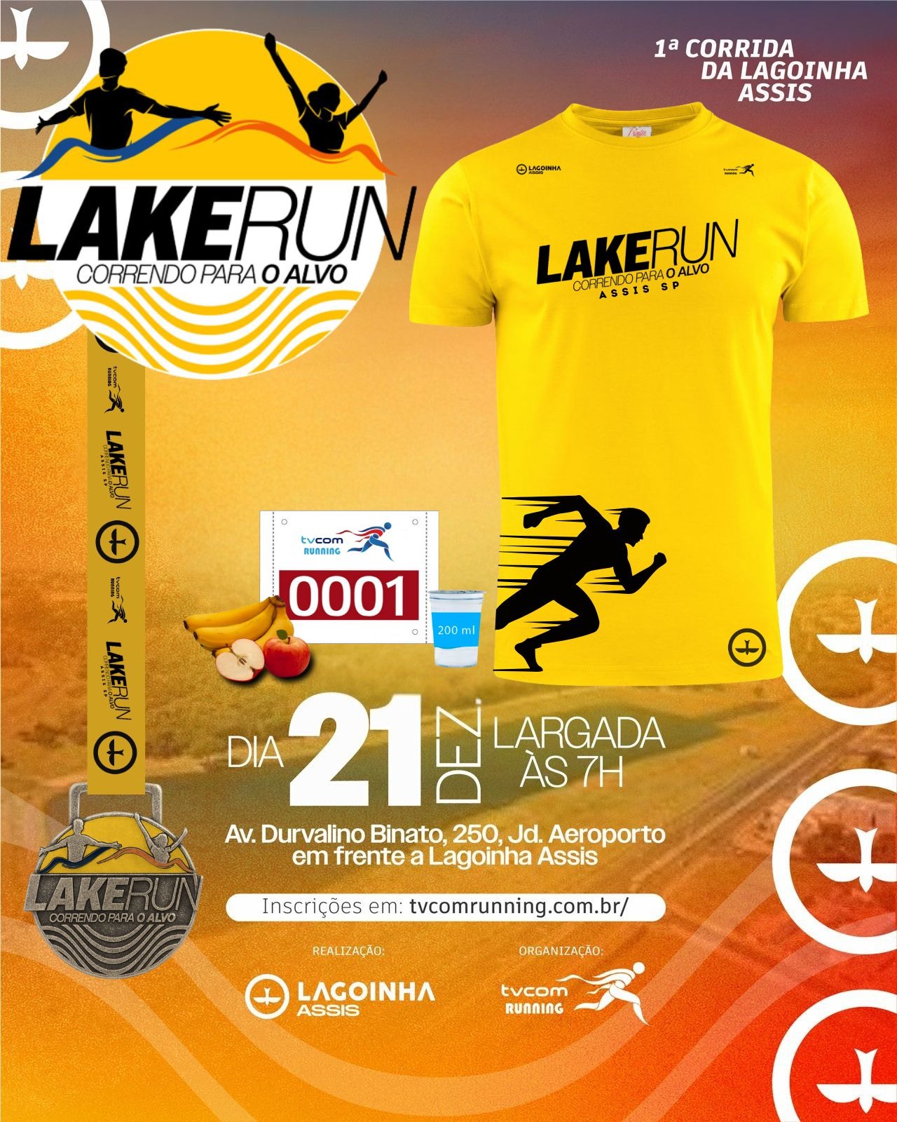 LAKE RUN 5KM CORRENDO PARA O ALVO ASSIS SP