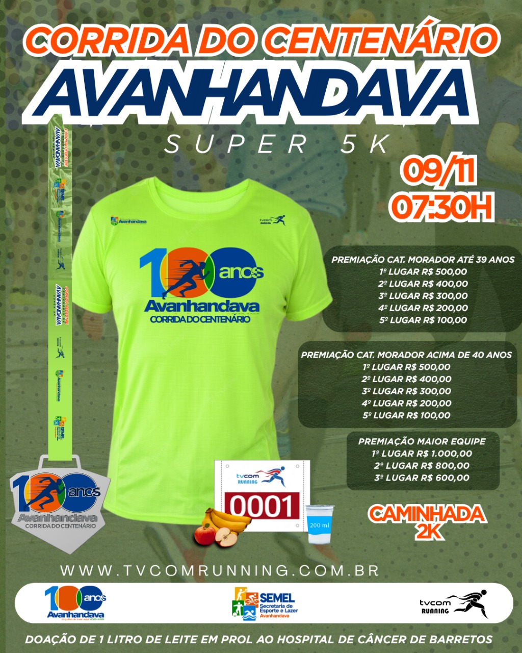 CORRIDA DO CENTENÁRIO DE AVANHANDAVA