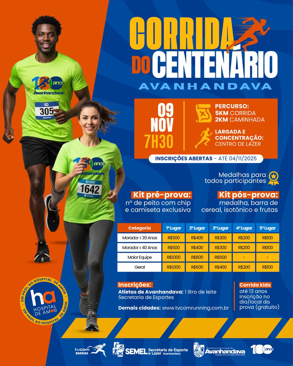 CORRIDA DO CENTENÁRIO DE AVANHANDAVA SP