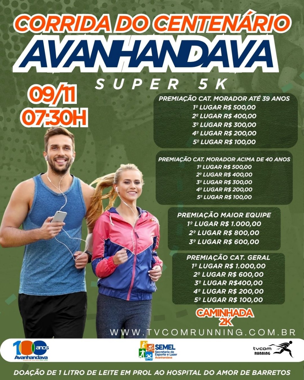 CORRIDA DO CENTENÁRIO DE AVANHANDAVA
