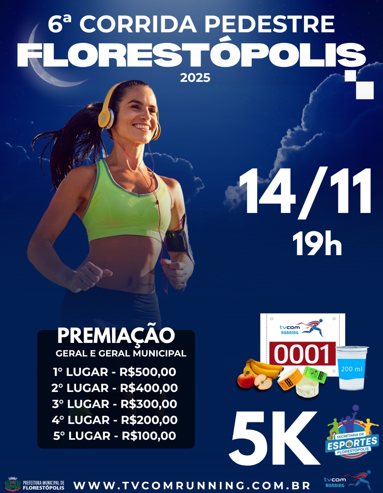 6ª CORRIDA PEDESTRE DE FLORESTÓPOLIS PR