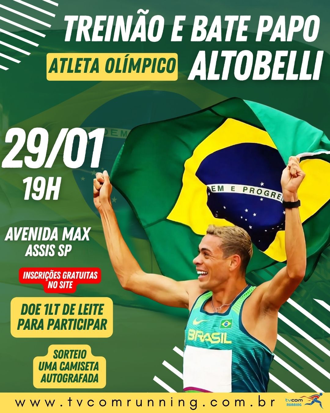 TREINÃO E BATE BAPO - ATLETA OLÍMPICO ALTOBELLI