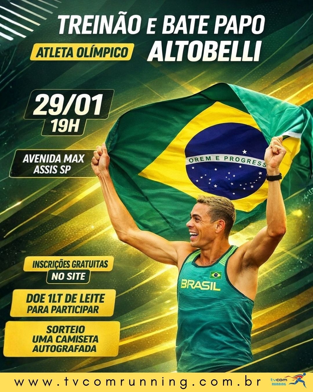 TREINÃO E BATE BAPO - ATLETA OLÍMPICO ALTOBELLI