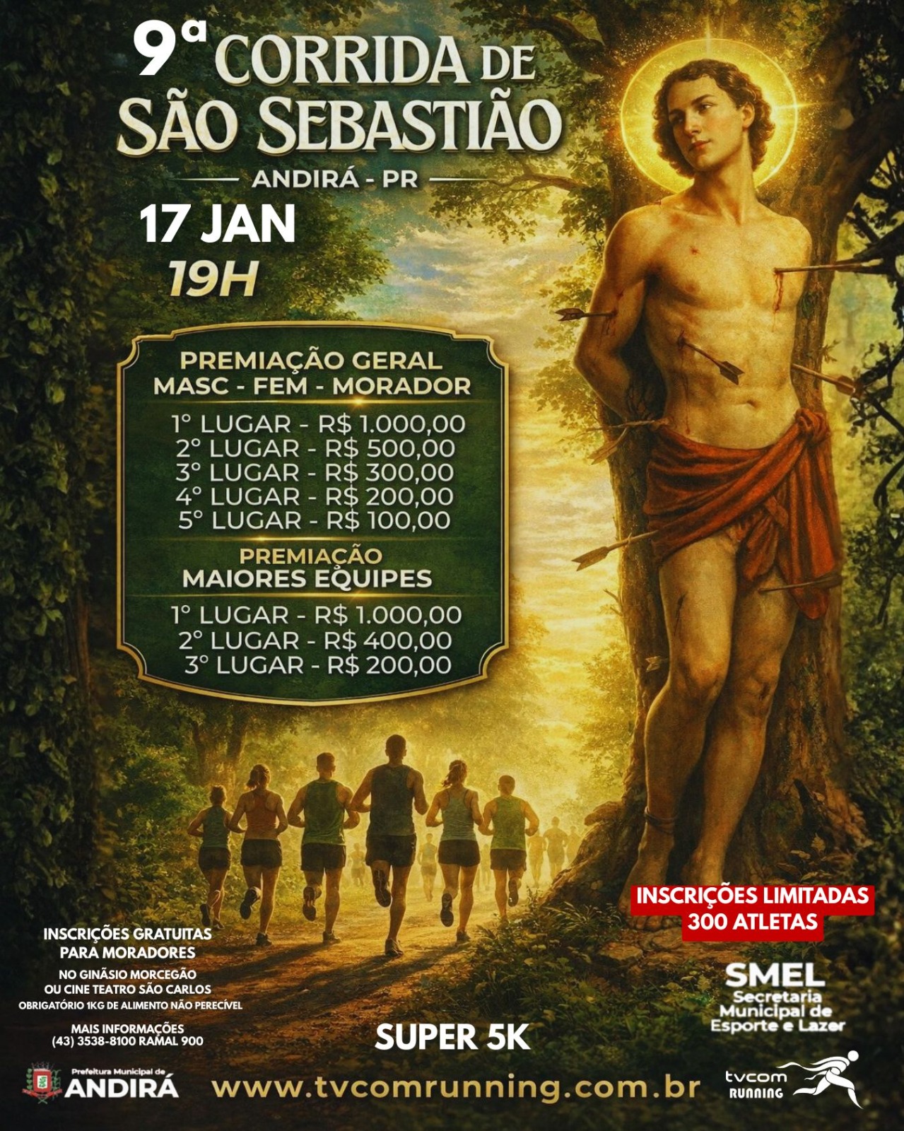 9ª CORRIDA DE PEDESTRES DE SÃO SEBASTIÃO 2026