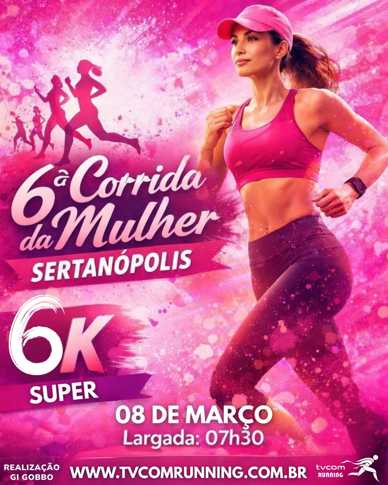 6ª CORRIDA DA MULHER SERTANÓPOLIS SUPER 6K