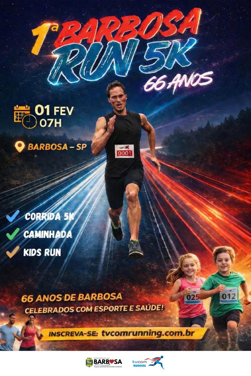 1ª BARBOSA RUN 5K 66 ANOS