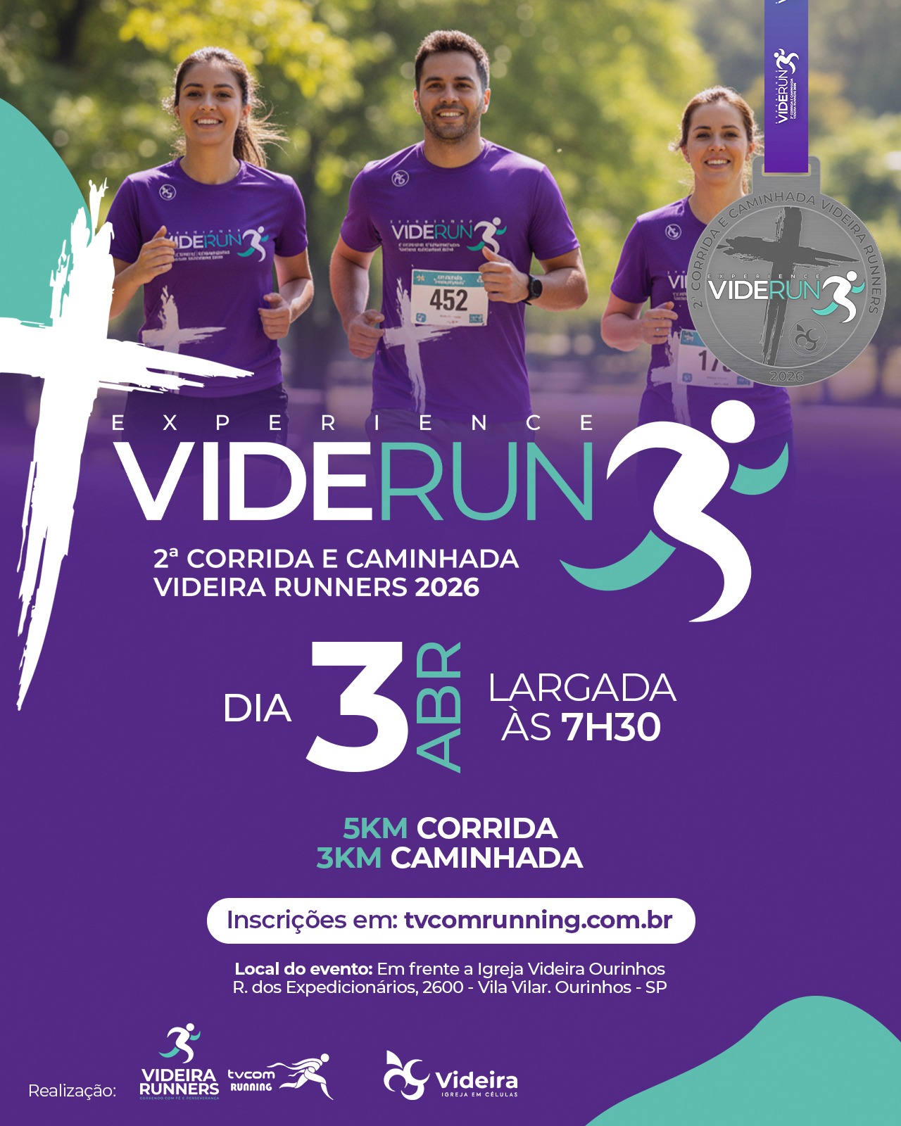 2ª CORRIDA E CAMINHADA VIDEIRA RUNNERS