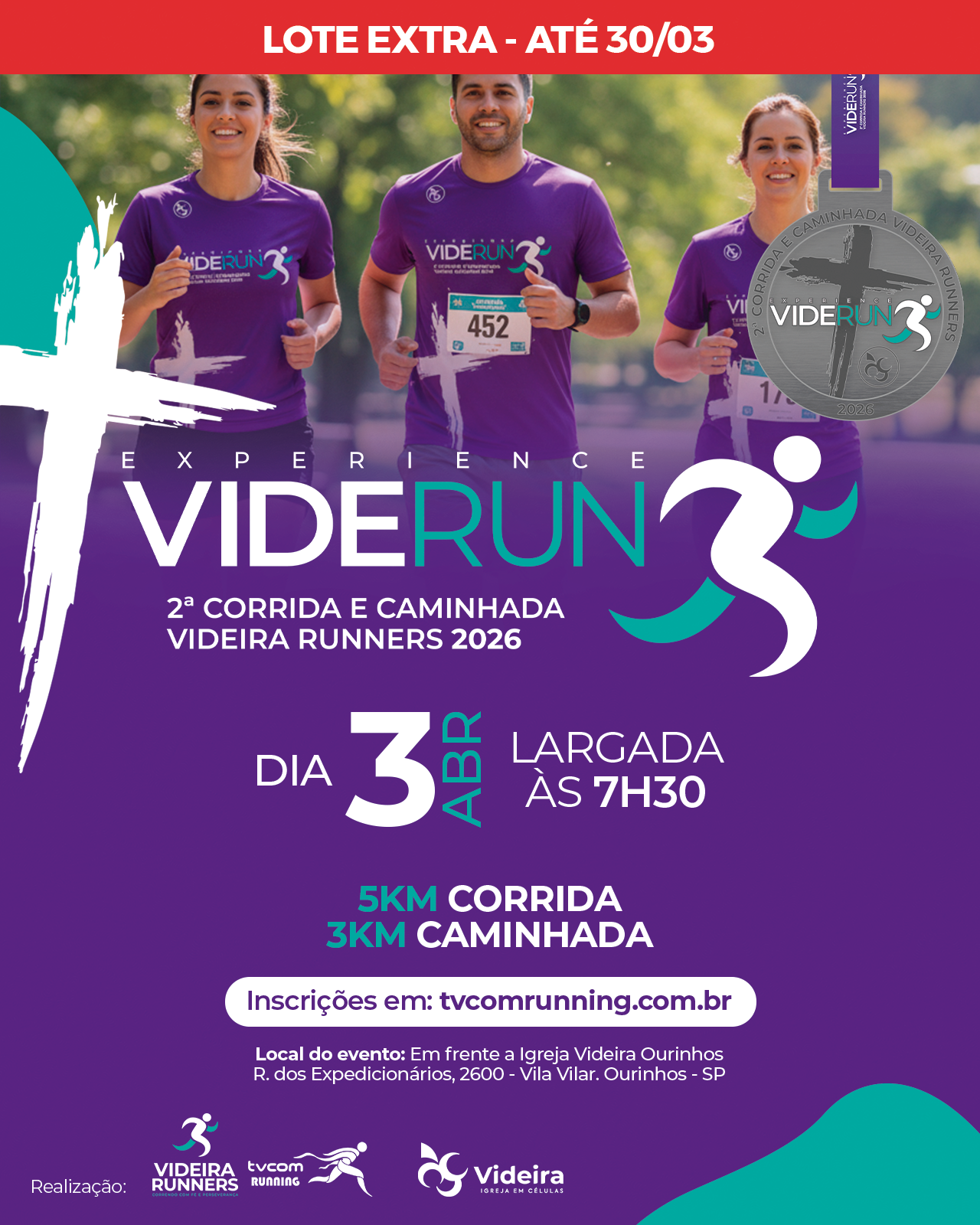2ª CORRIDA E CAMINHADA VIDEIRA RUNNERS