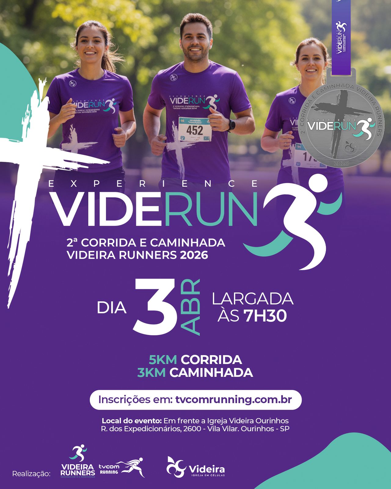 2ª CORRIDA E CAMINHADA VIDEIRA RUNNERS
