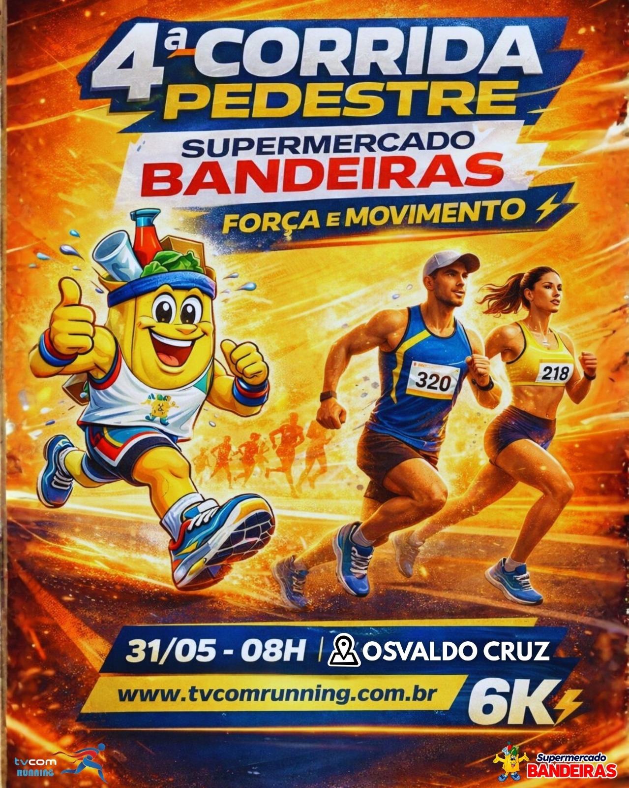 4ª CORRIDA PEDESTRE E CAMINHADA FORÇA E MOVIMENTO
