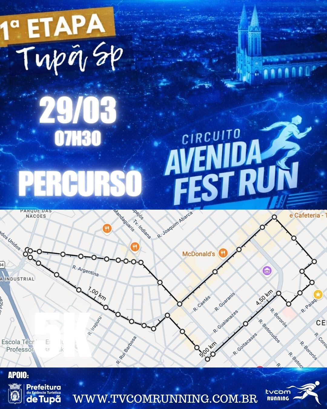 AVENIDA FEST RUN ETAPA TUPÃ SP 2026