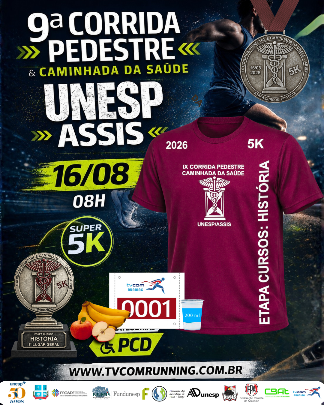 IX PROVA PEDESTRE E CAMINHADA DA SAÚDE UNESP / ASSIS