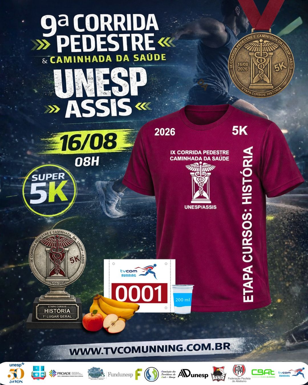 IX PROVA PEDESTRE E CAMINHADA DA SAÚDE UNESP / ASSIS