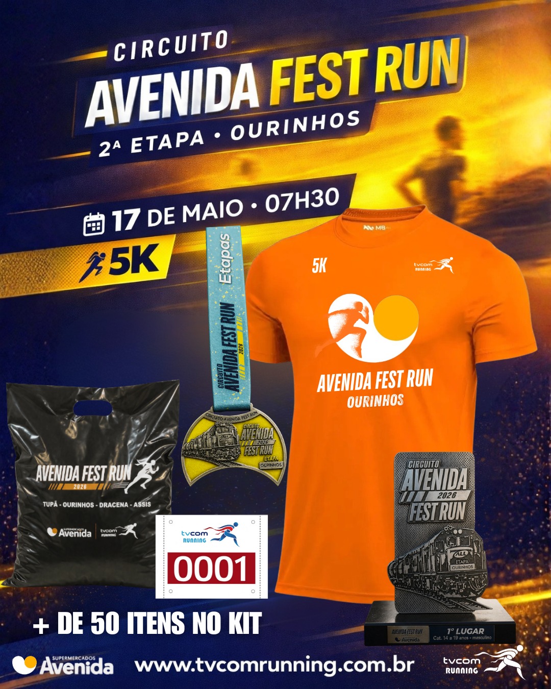 AVENIDA FEST RUN ETAPA OURINHOS SP 2026