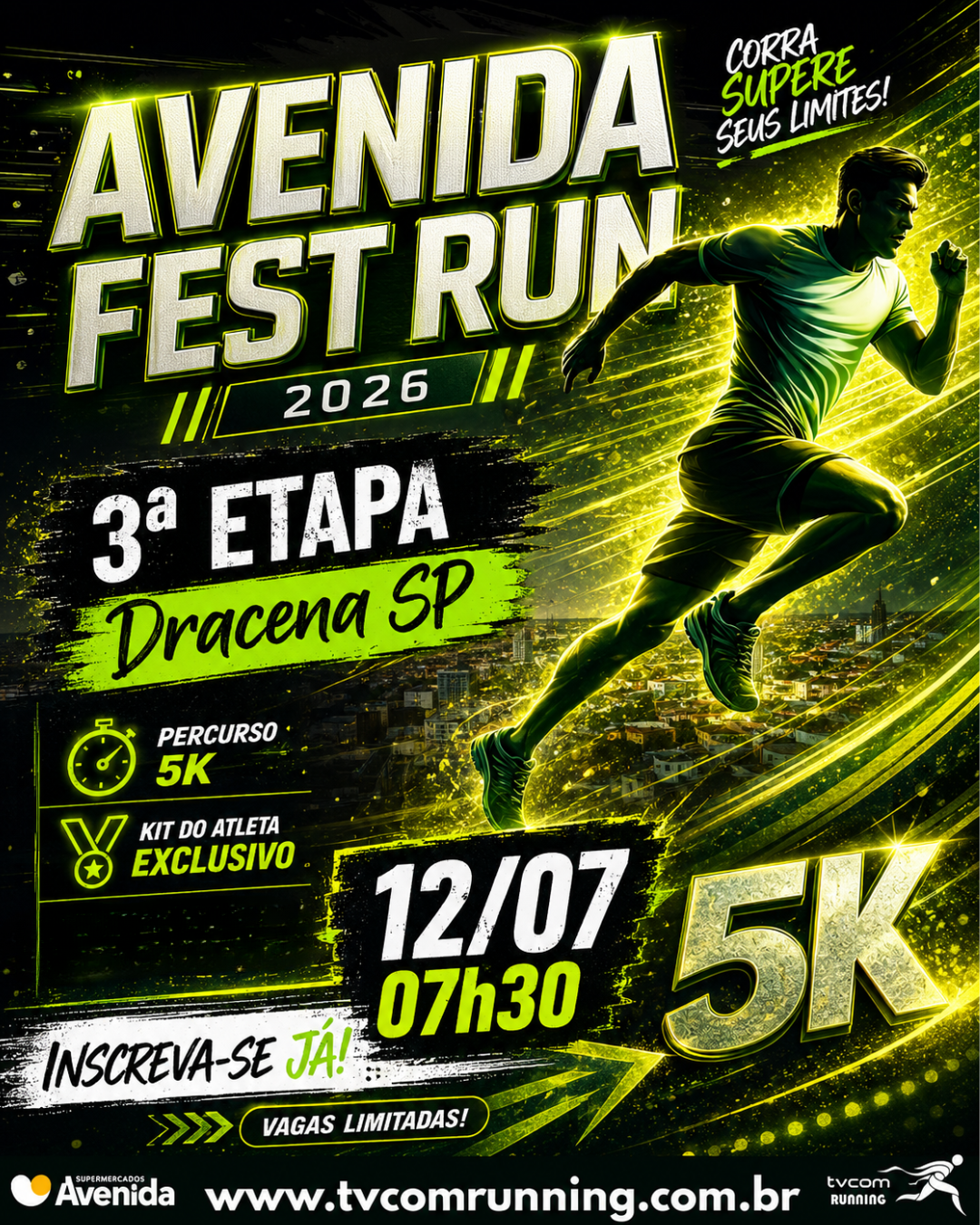 AVENIDA FEST RUN ETAPA DRACENA SP 2026