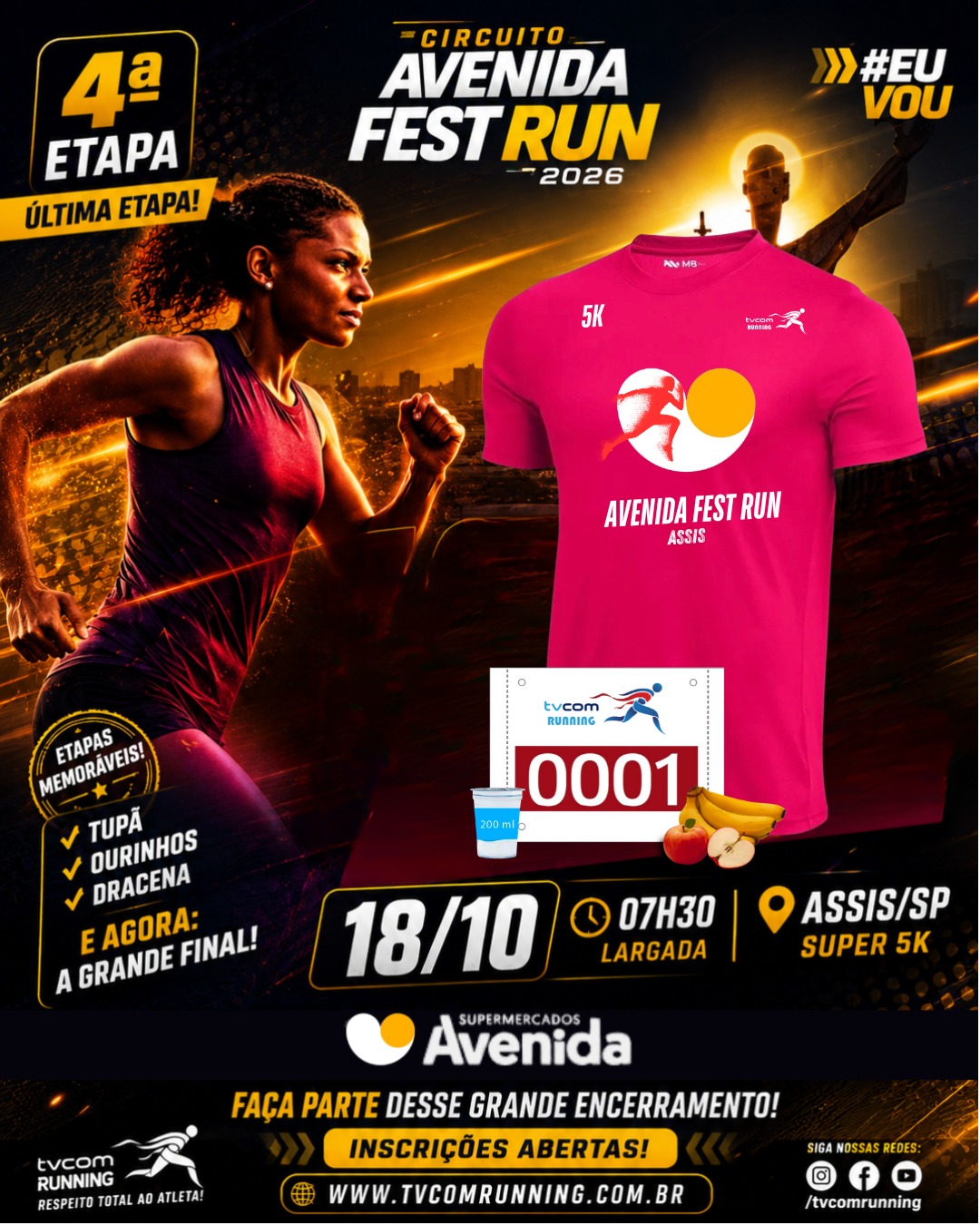 AVENIDA FEST RUN ETAPA ASSIS SP 2026