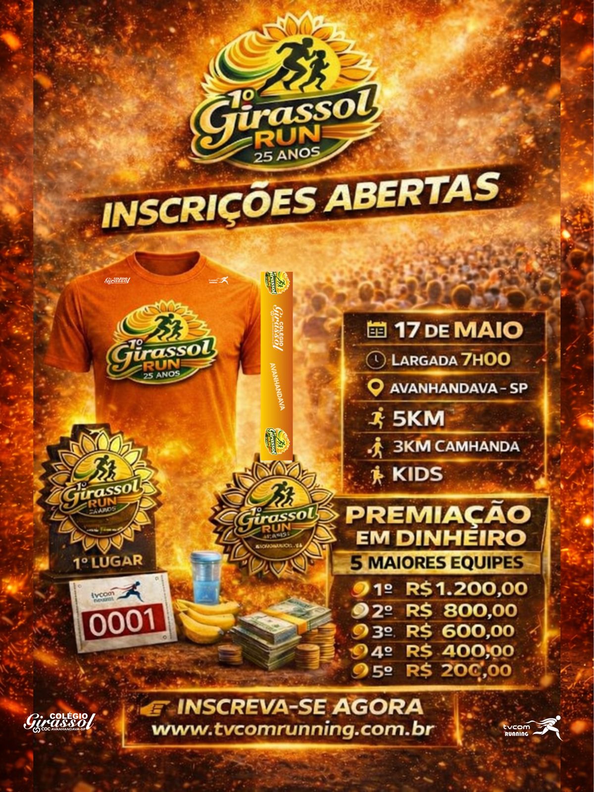1º GIRASSOL RUN - 25 ANOS