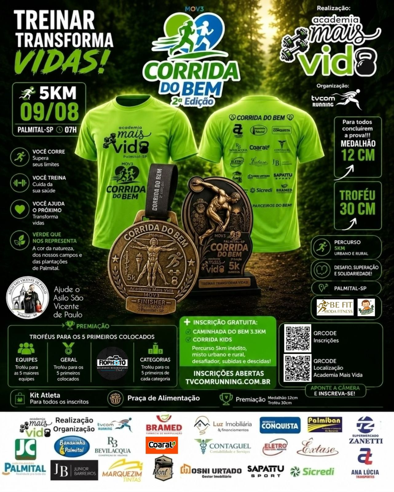 CORRIDA DO BEM 5K - 2ª EDIÇÃO PALMITAL SP