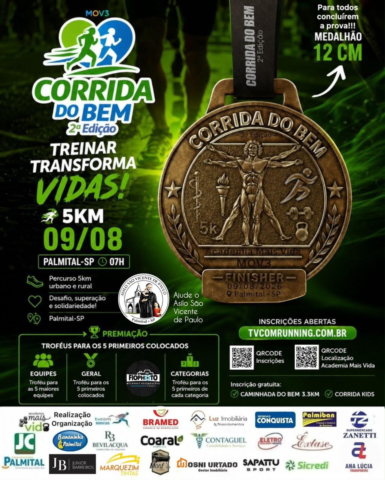 CORRIDA DO BEM 5K - 2ª EDIÇÃO PALMITAL SP