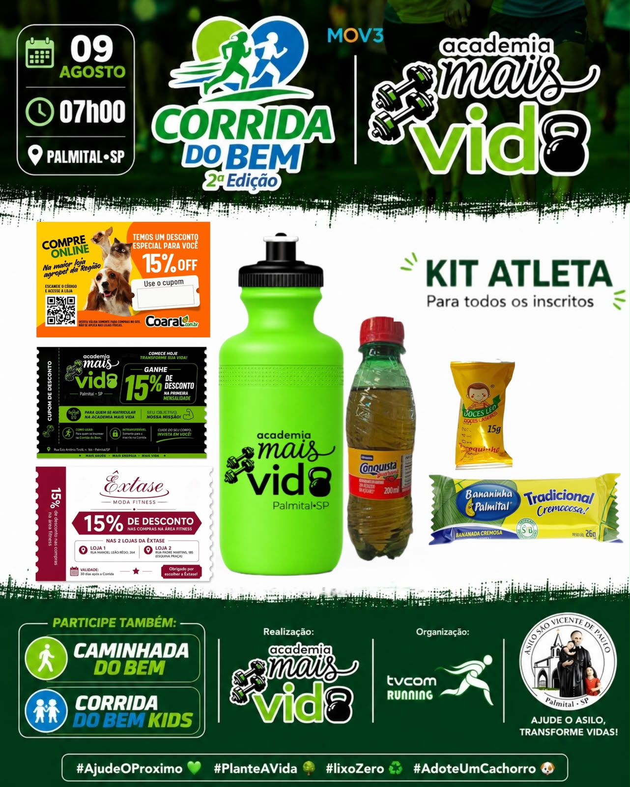 CORRIDA DO BEM 5K - 2ª EDIÇÃO PALMITAL SP