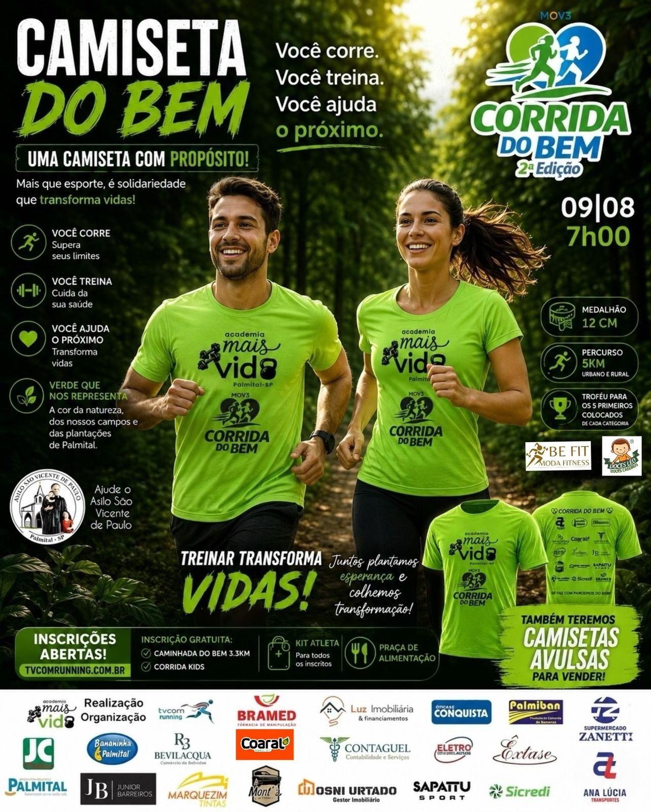 CORRIDA DO BEM 5K - 2ª EDIÇÃO PALMITAL SP