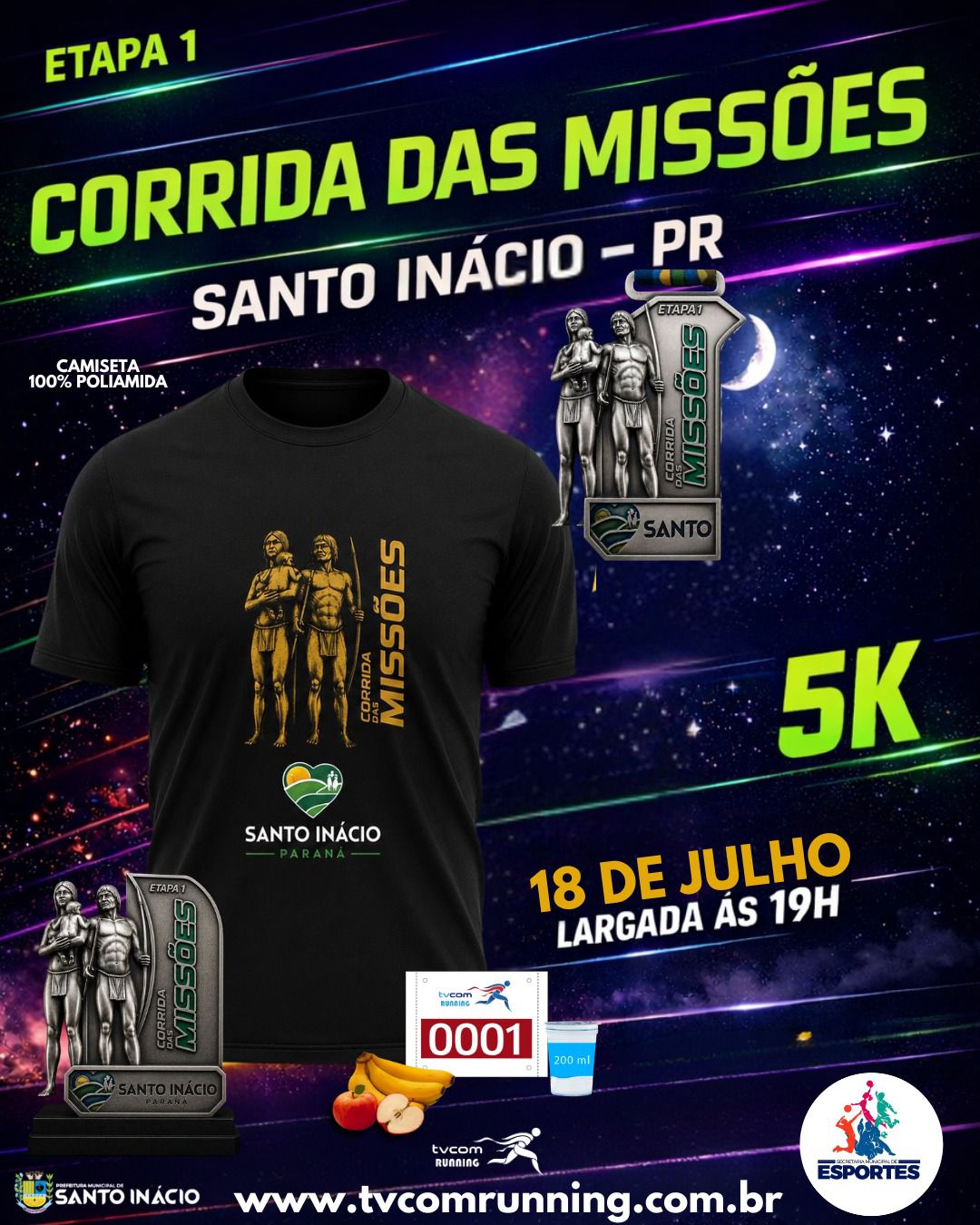 CORRIDA DAS MISSÕES DE SANTO INÁCIO PR 1ª ETAPA