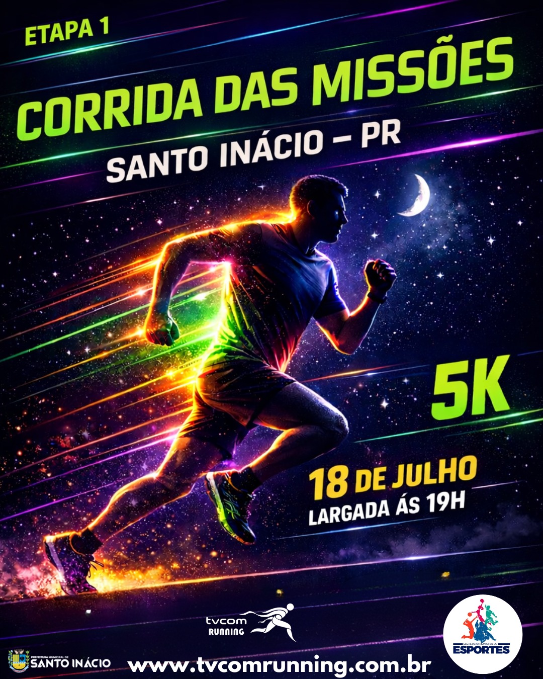 CORRIDA DAS MISSÕES DE SANTO INÁCIO PR 1ª ETAPA