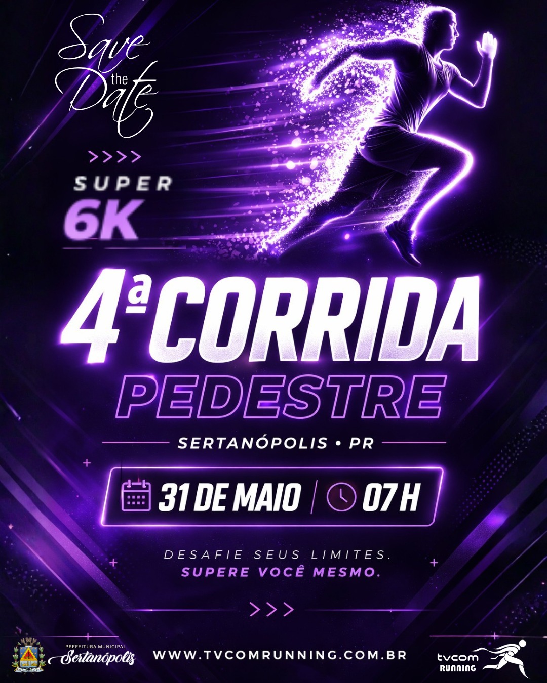 4ª CORRIDA PEDESTRE DE SERTANÓPOLIS PR 6K