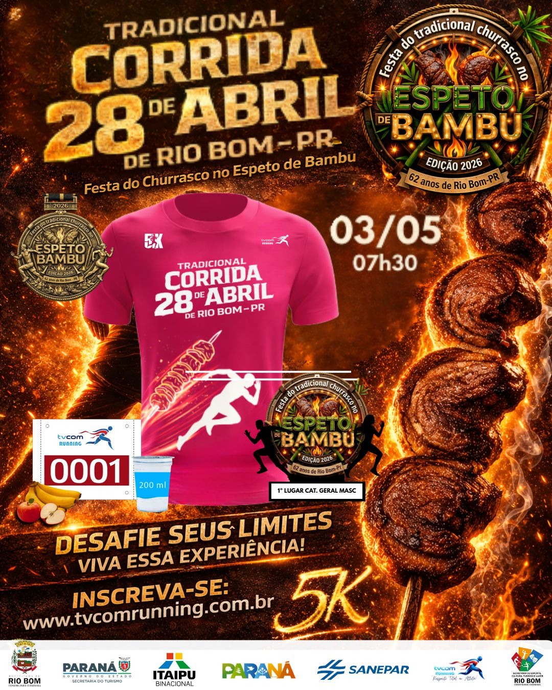 TRADICIONAL CORRIDA 28 DE ABRIL DE RIO BOM PR 2026