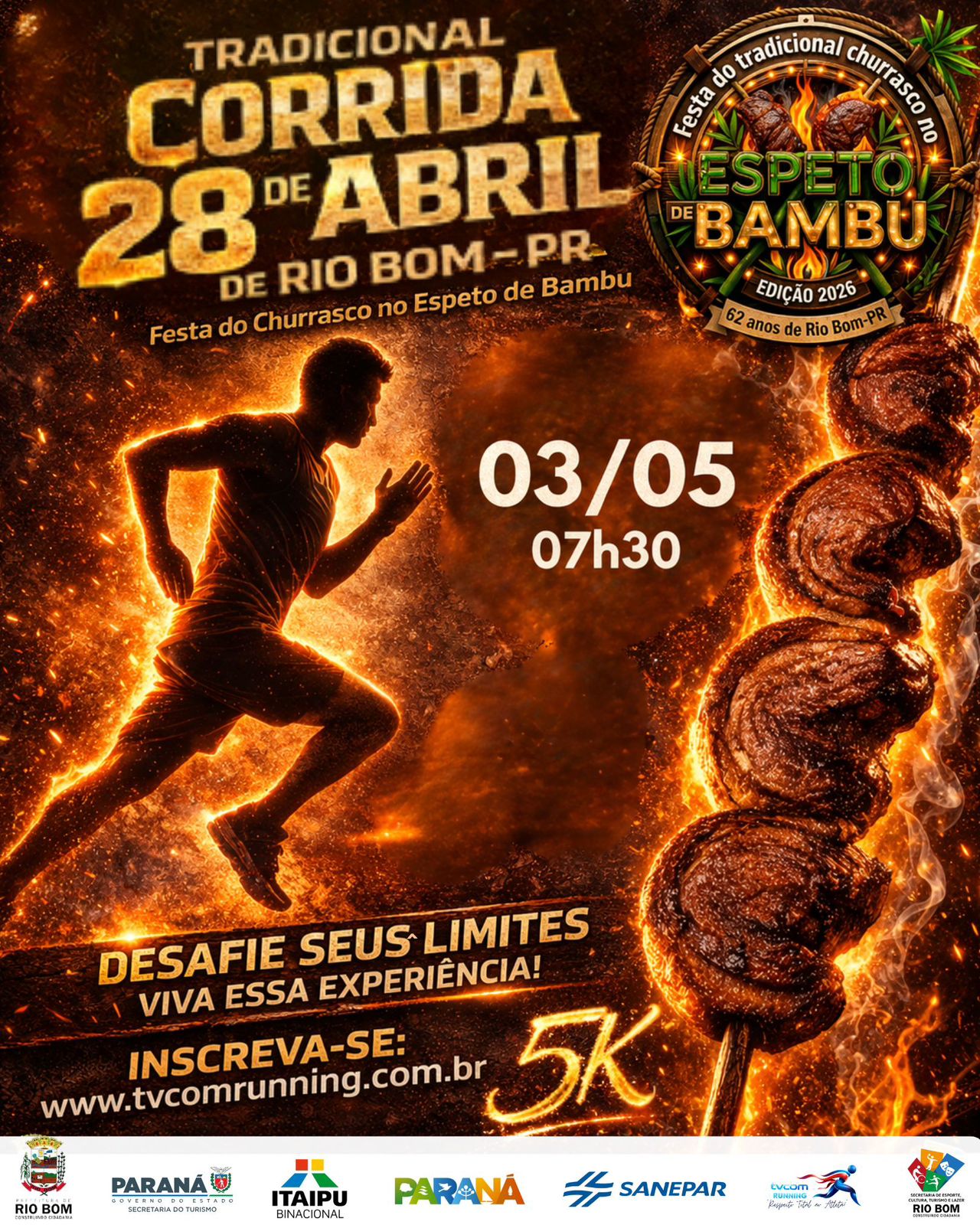 TRADICIONAL CORRIDA 28 DE ABRIL DE RIO BOM PR 2026